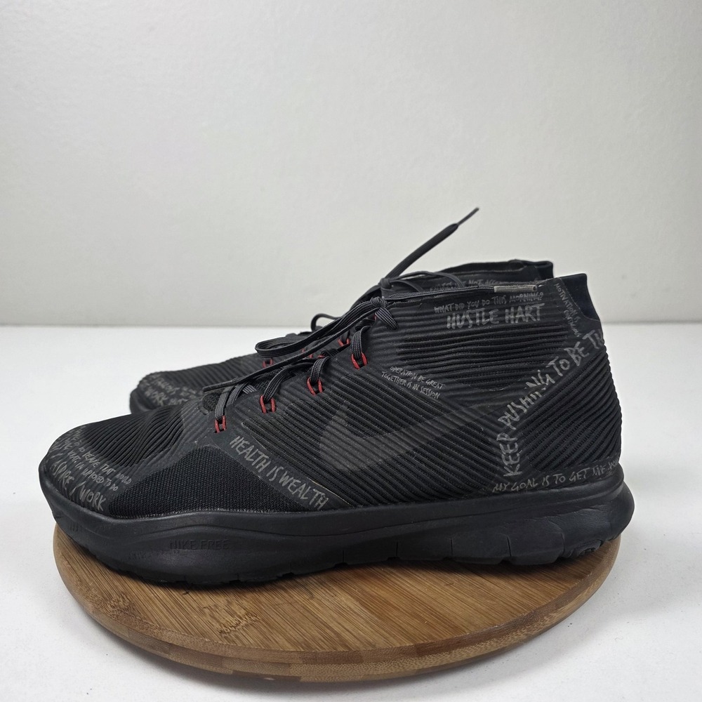 Nike Free Train Instinct Hart Shoes Mens Size 13 Black Sneakers 848416-001